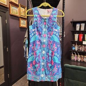 LILLY PULITZER Abigail Shift Dress Sea Jewels 4
